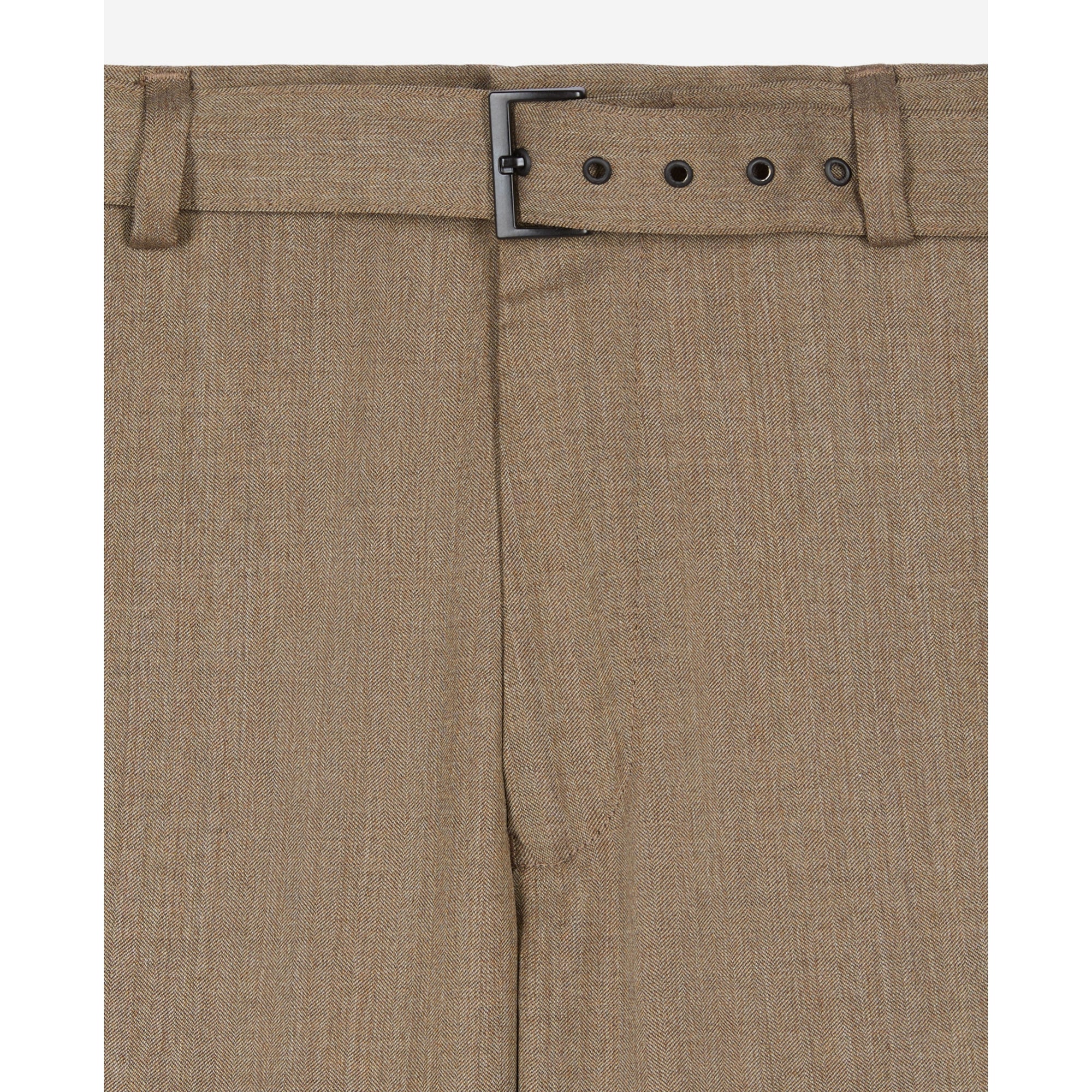 Light Wool Suit Trousers | Men | Brown