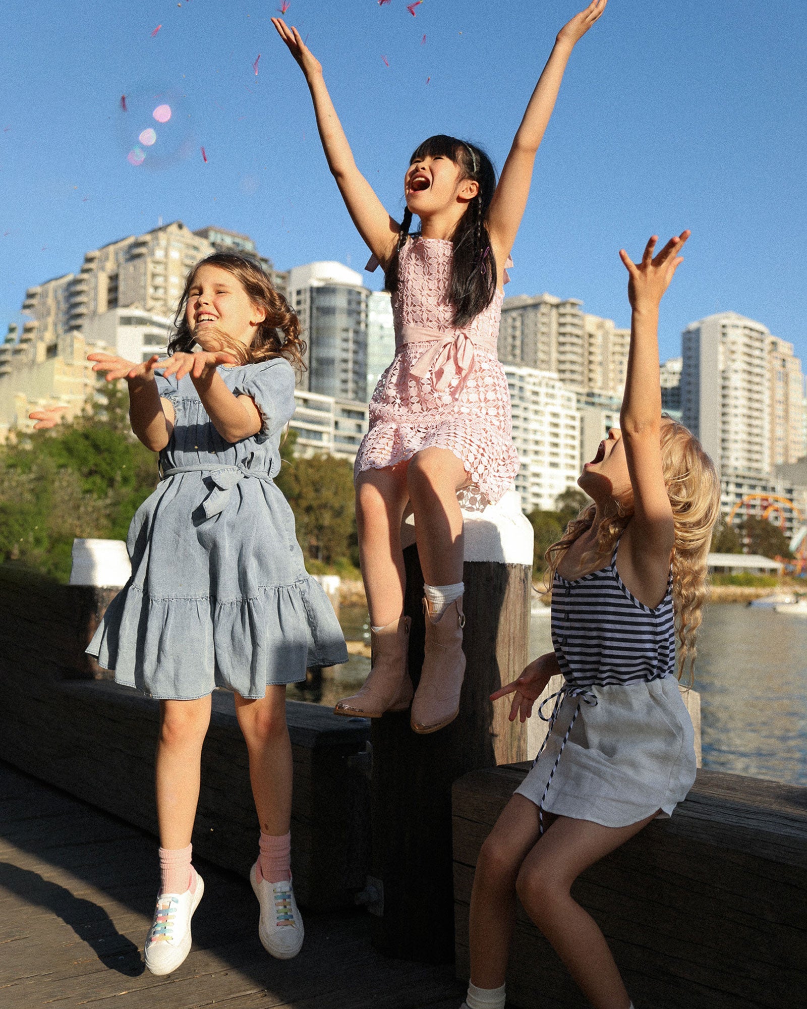 Kids | Pure Love Dress | Mid Denim