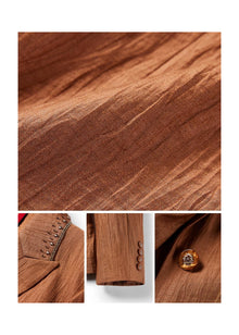 Linen Blazer | Brown
