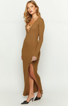 Lioness Opulence Maxi Dress | Camel