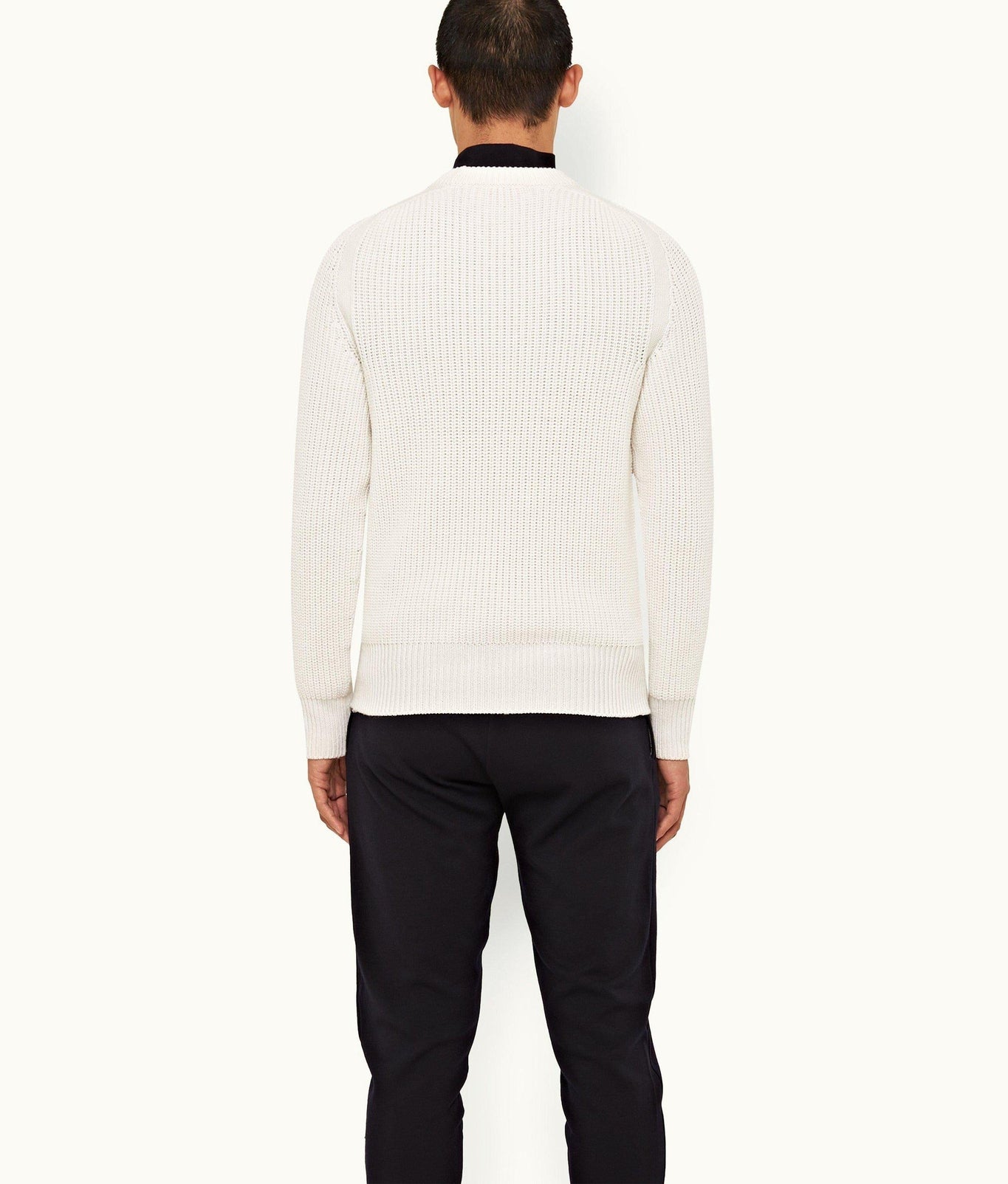 Lipen Merino Merino Rib Jumper | Cloud