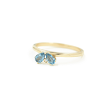 London Flower Petal Ring | Blue