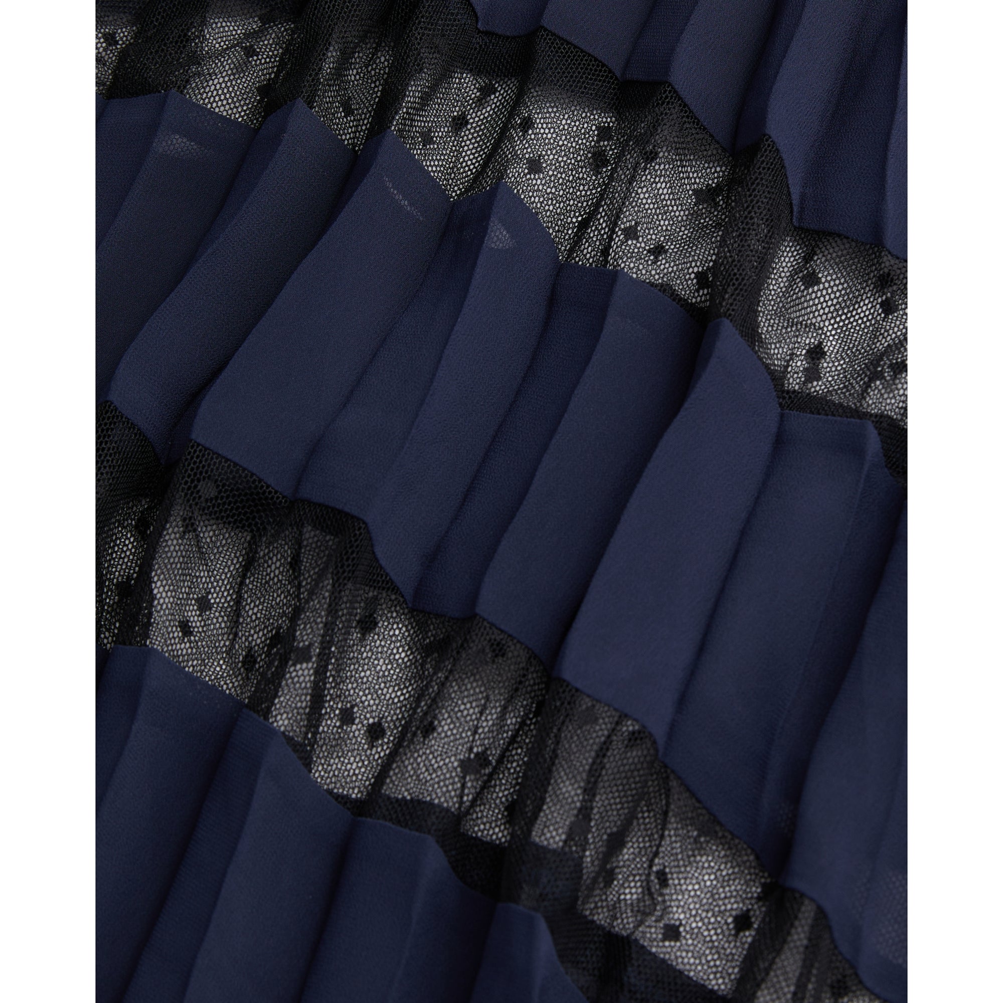 Long Blue Pleated Dress | Women | Navy