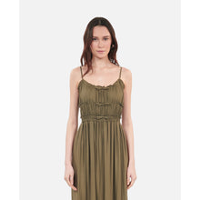 Long Dress With Bows | Women | Khaki