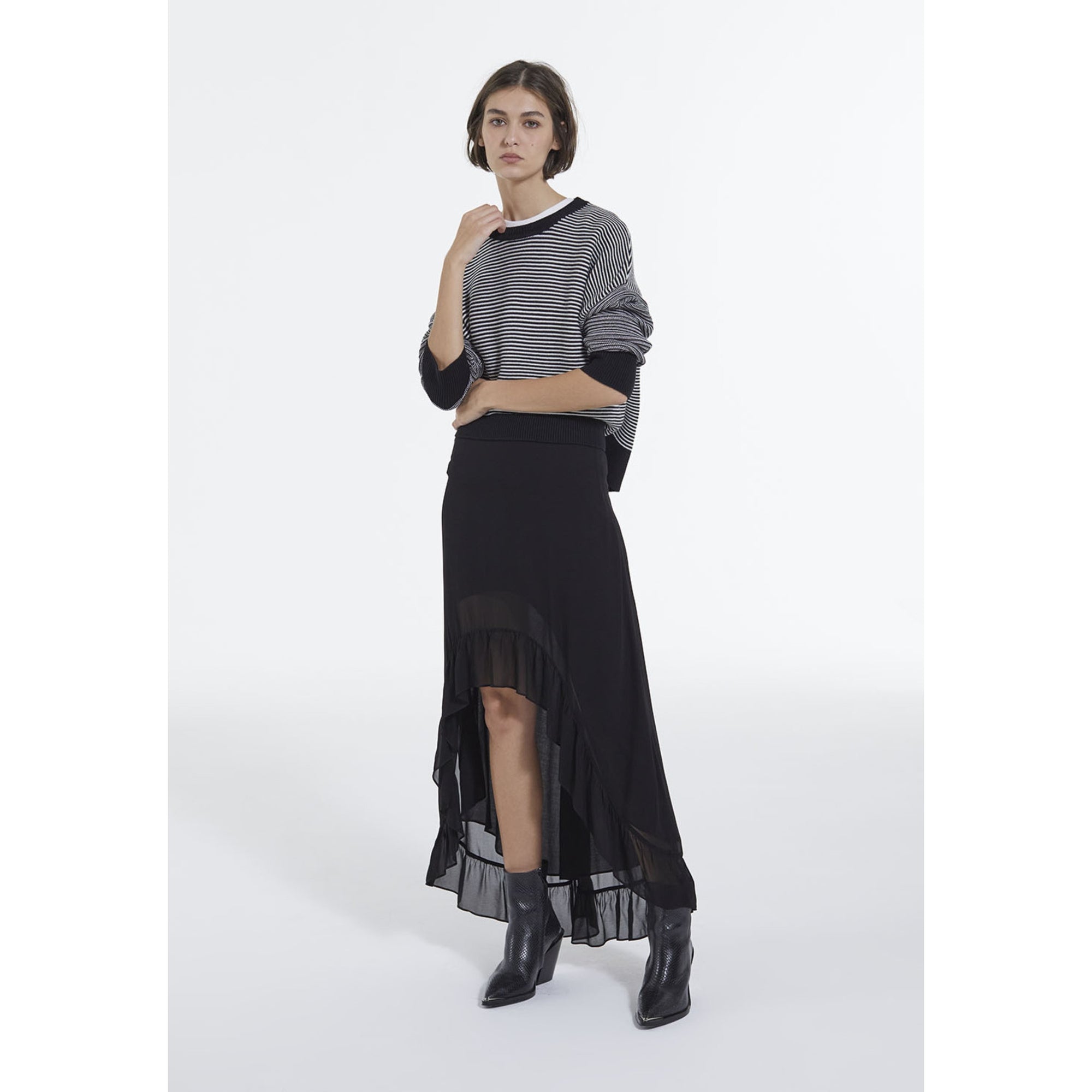 Long Skirt | Women | Black