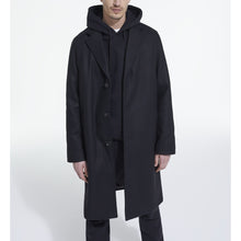 Long Wool Coat | Men | Black