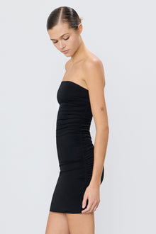 RUCHED TUBE MINI DRESS - ETERNE