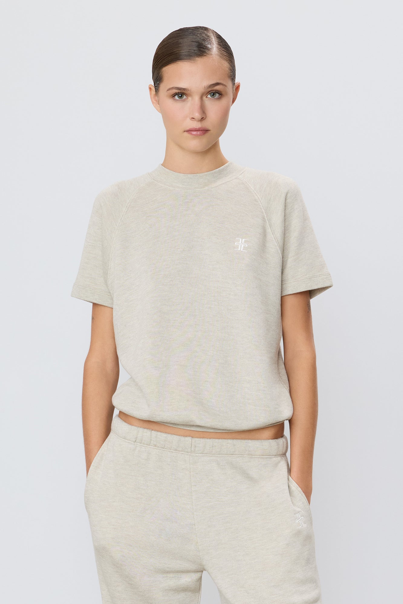 SHORT SLEEVE RAGLAN SWEATSHIRT - ETERNE