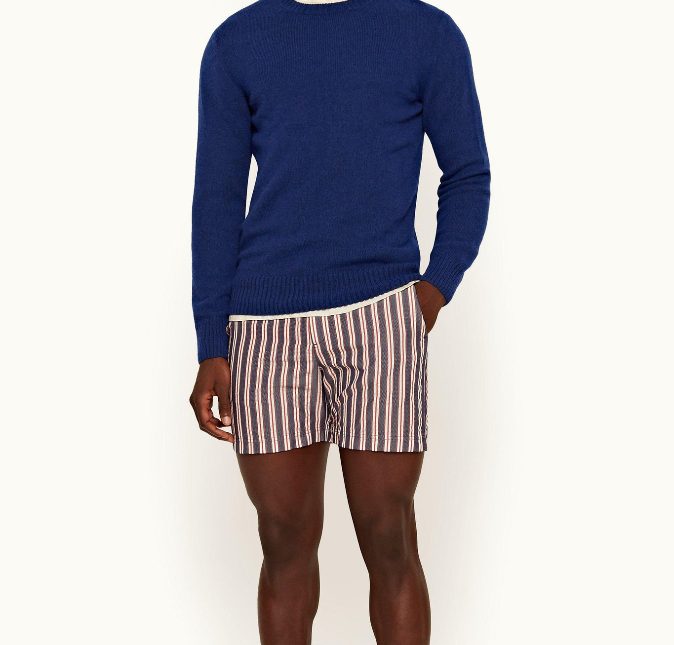 Lorca Alpaca Crew Neck Alpaca Knit Jumper | Bleu