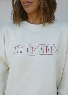 THE CREATIVES SWEATSHIRT - TAN + LINES by Sivan Ayla