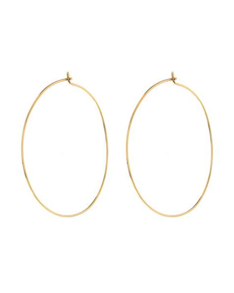 Capri Wire Hoops | Gold
