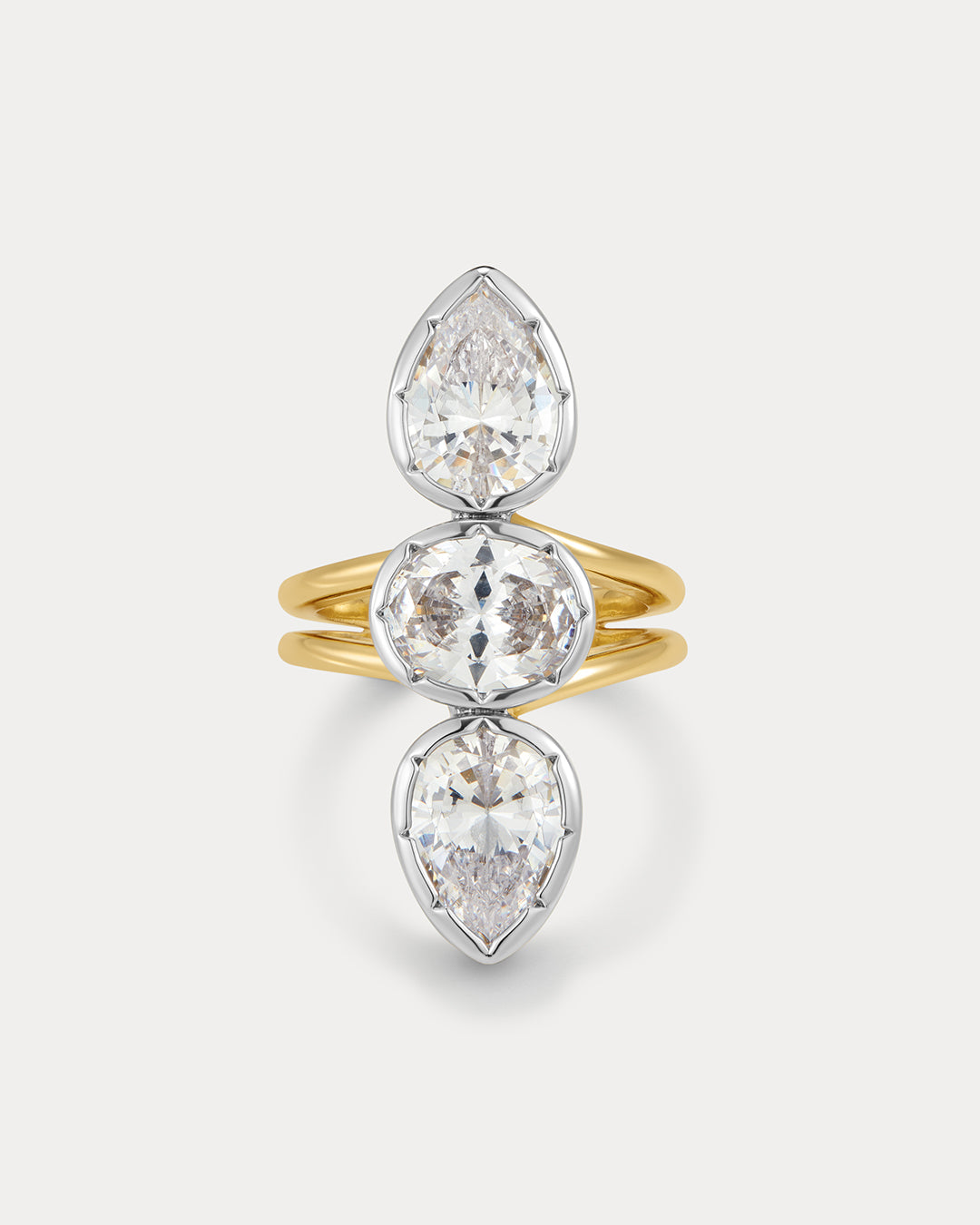 The Marais Triple Statement Ring | Gold