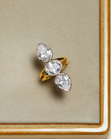 The Marais Triple Statement Ring | Cubic Zirconia | Silver