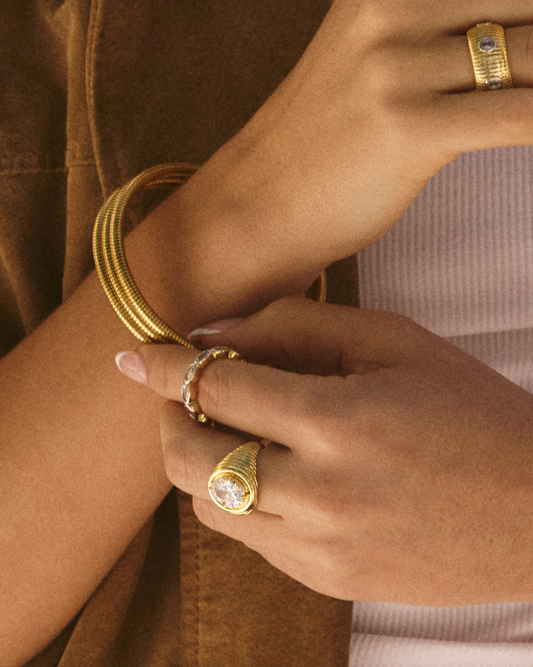 The Palais Eternity Ring | Cubic Zirconia | Gold