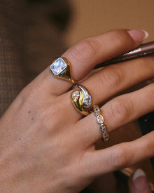 The Palais Statement Ring | Cubic Zirconia | Gold