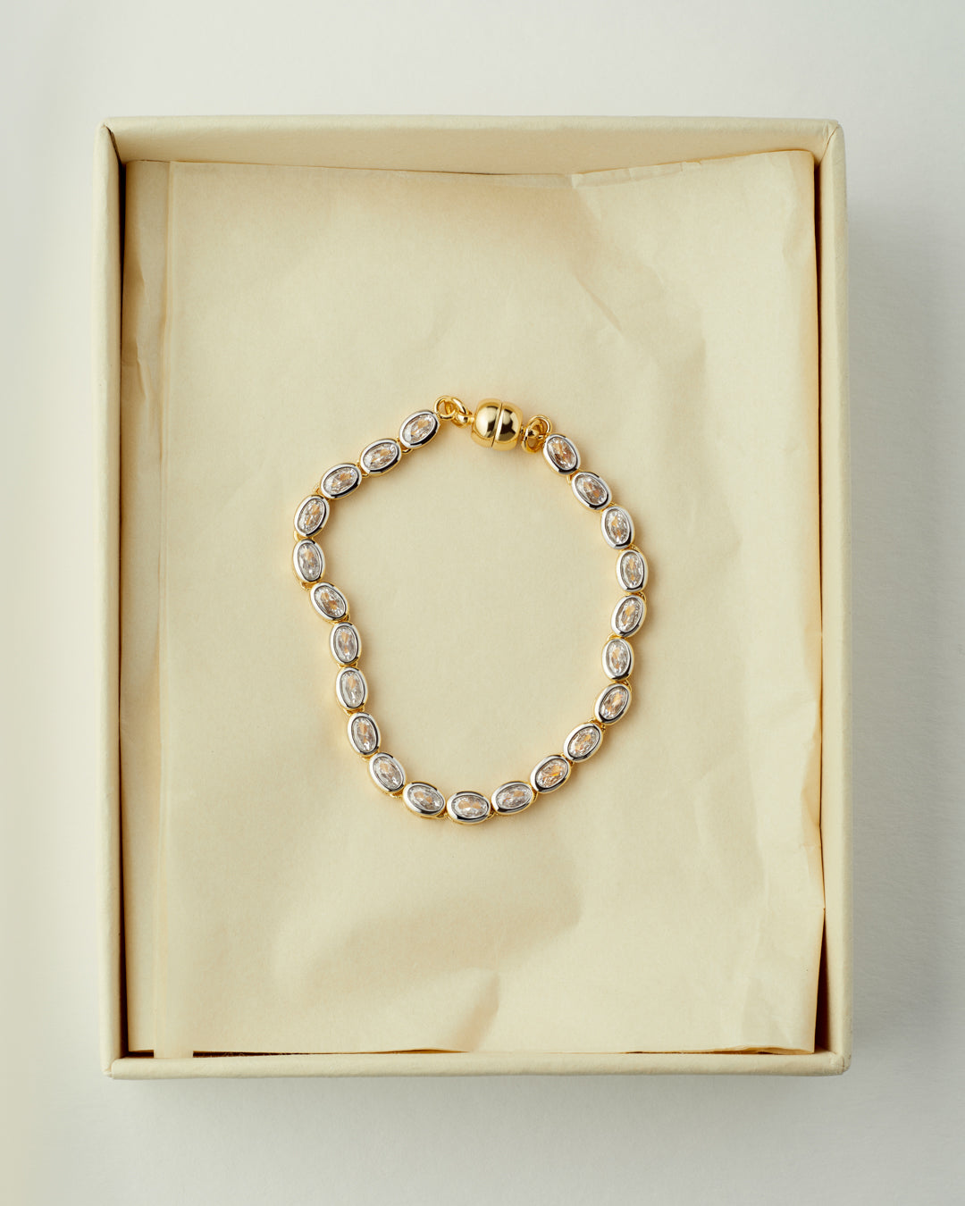 The Palais Tennis Bracelet | Gold/Silver