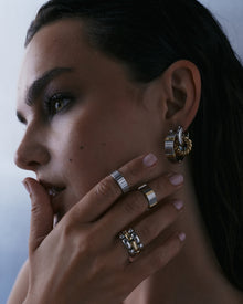 The Two-Tone Sierra Bar Hoops | Two Tone