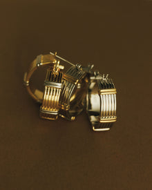 The Two-Tone Sierra Bar Hoops | Two Tone
