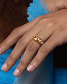 The Elizabeth Cushion Ring | Gold Vermeil Plated Sterling Silver