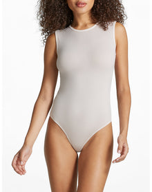 Luxury Rib Signature Bodysuit | Porcelain