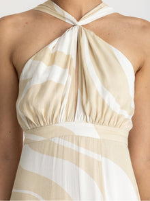 Lyra FSC® Certified Viscose Dress | Luze Ivory