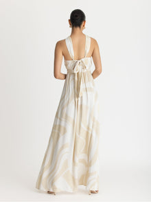 Lyra FSC® Certified Viscose Dress | Luze Ivory