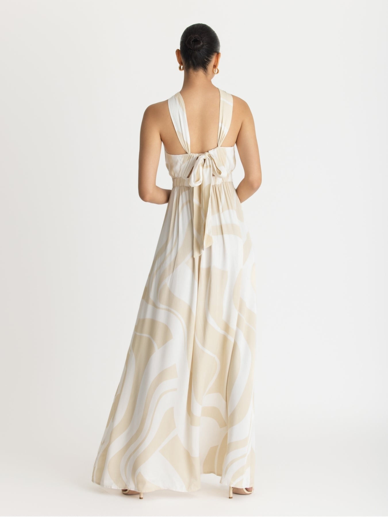 Lyra FSC® Certified Viscose Dress | Luze Ivory