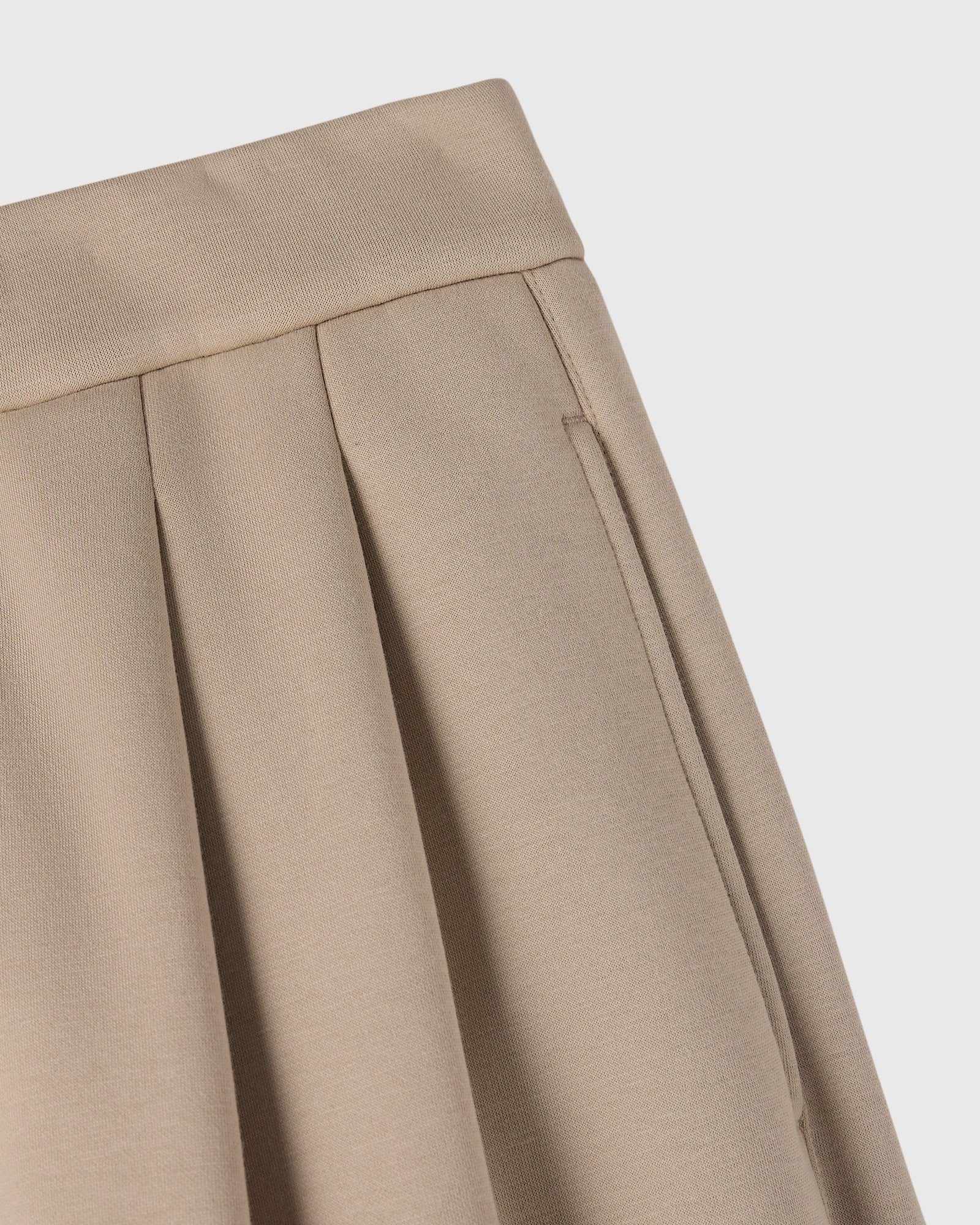 Luxe Fleece Pull-On Trouser - Sandstone