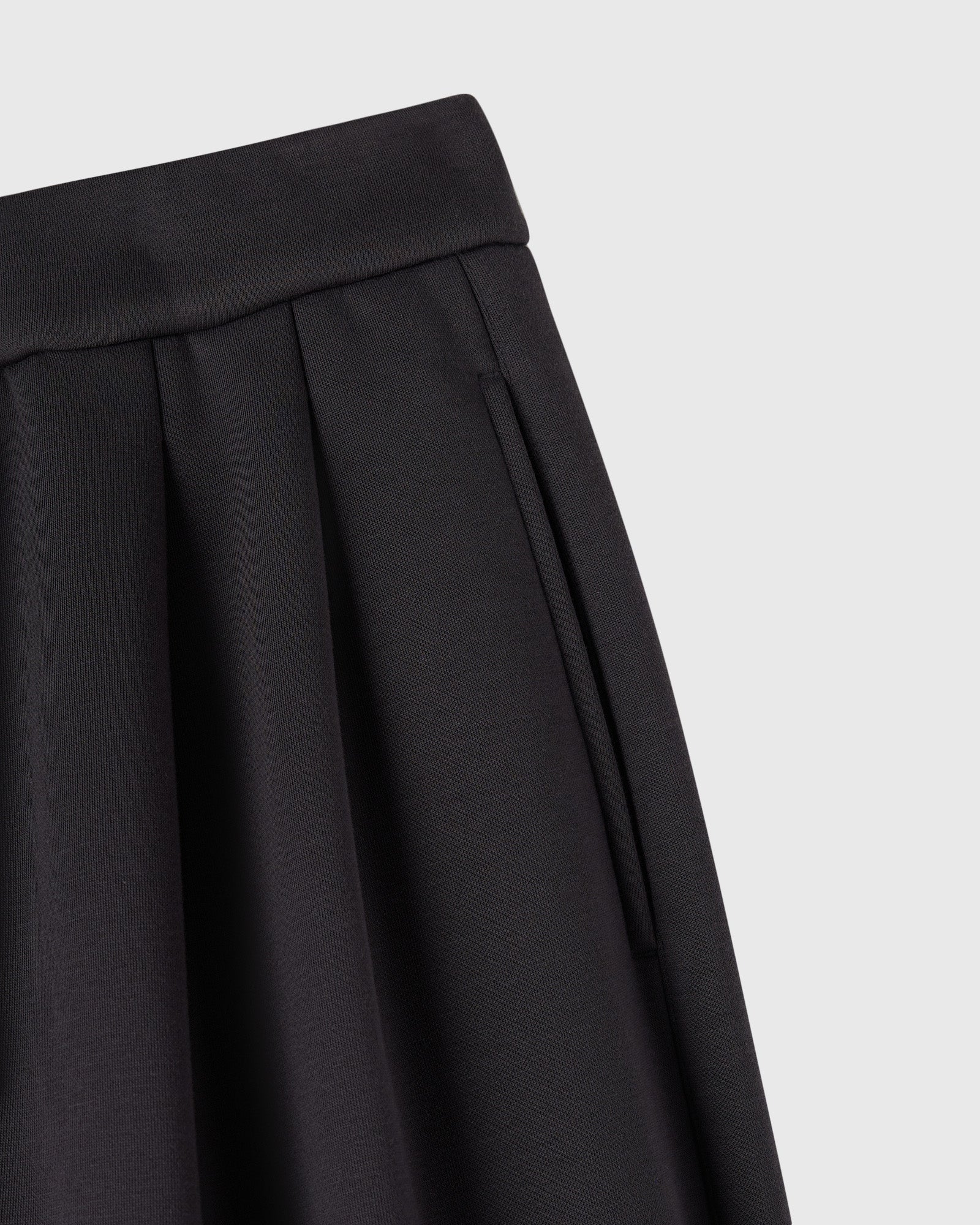 Luxe Fleece Pull-On Trouser - Pinstripe