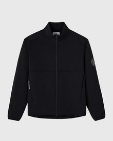Technical Fleece Mockneck Zip-Up - Black