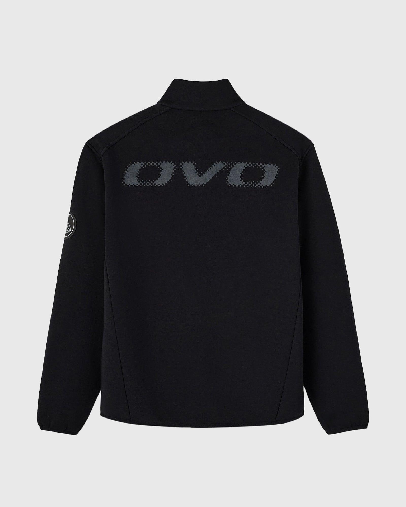 Technical Fleece Mockneck Zip-Up - Black