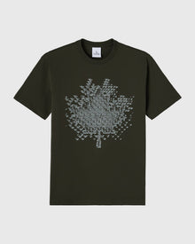 Digi Leaf Tee - Black Resin