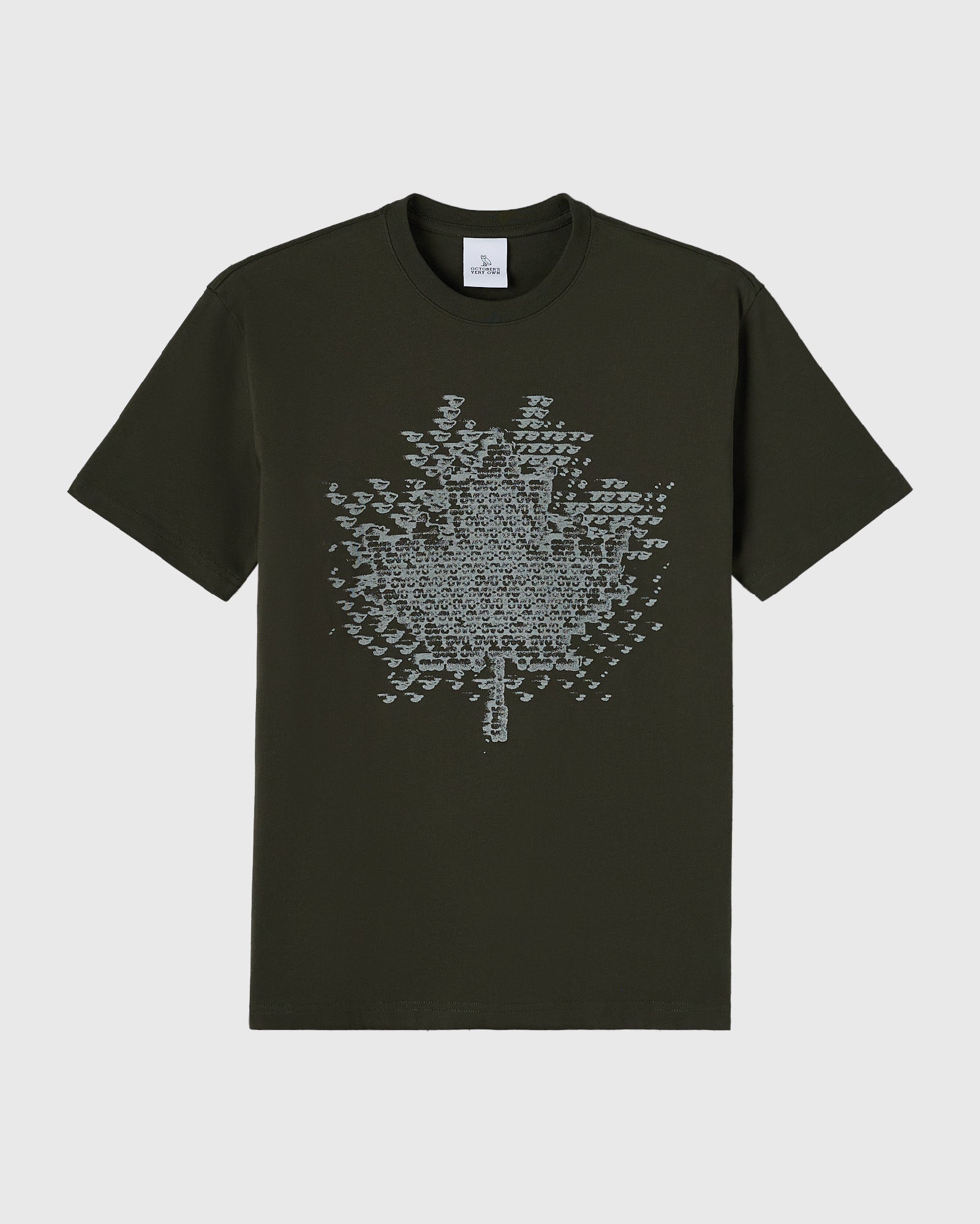 Digi Leaf Tee - Black Resin