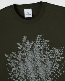 Digi Leaf Tee - Black Resin