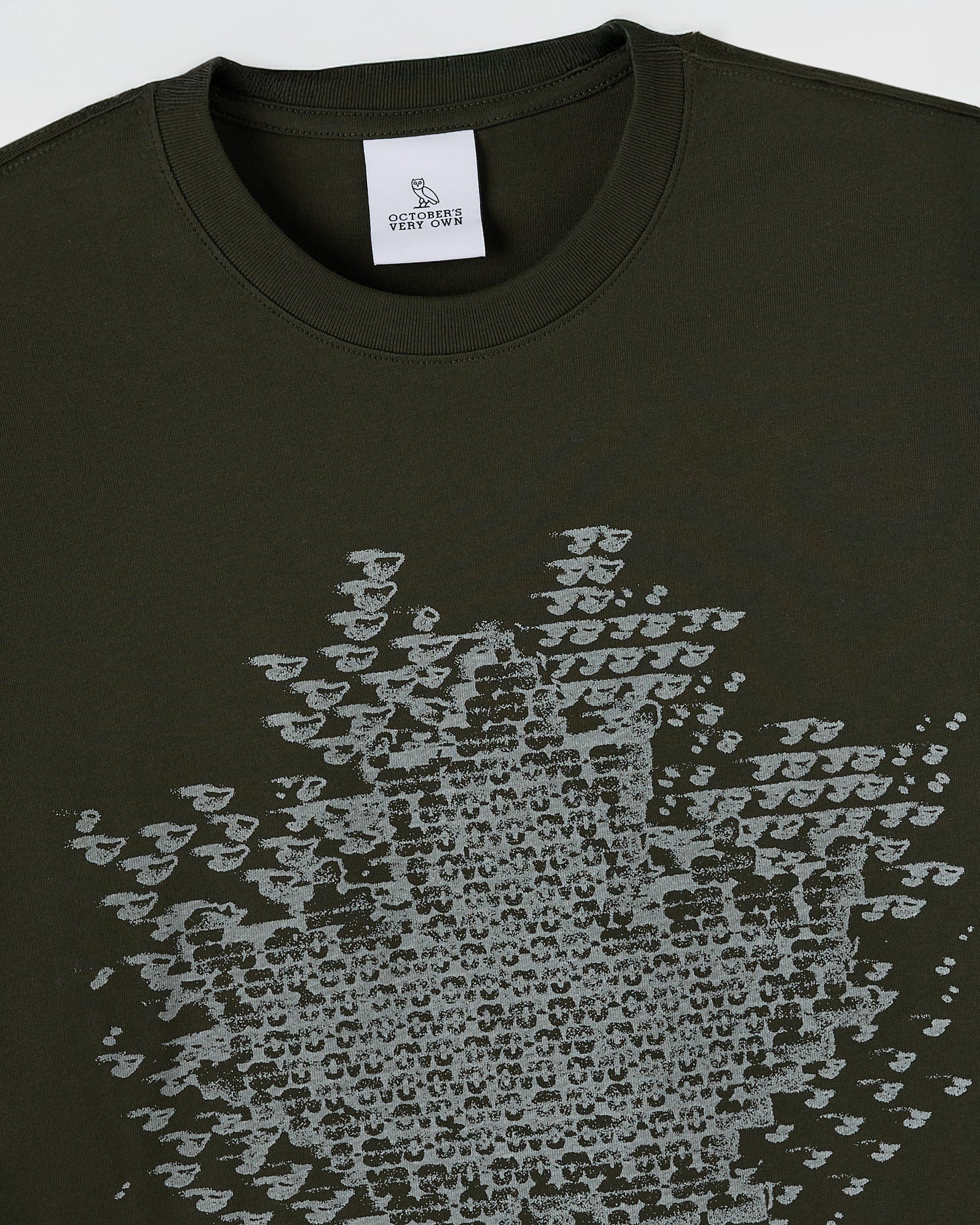 Digi Leaf Tee - Black Resin