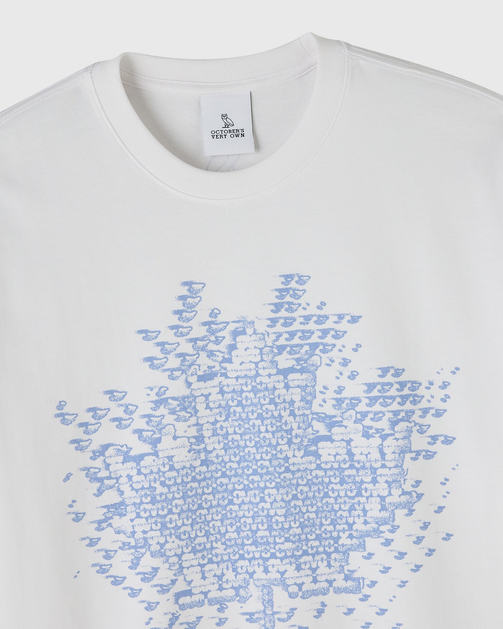 Digi Leaf Tee - White