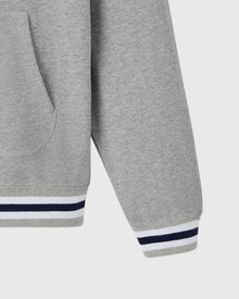 Mens | Varsity O Quarter-Zip Hoodie | Heather Grey
