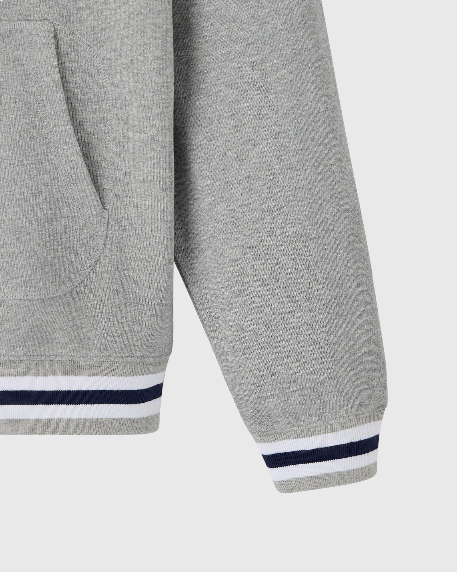 Mens | Varsity O Quarter-Zip Hoodie | Heather Grey