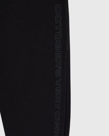 Nylon Overlay Sweatpant - Black