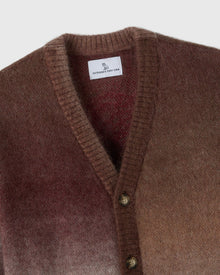 Mohair Rose Drop Cardigan - Brown