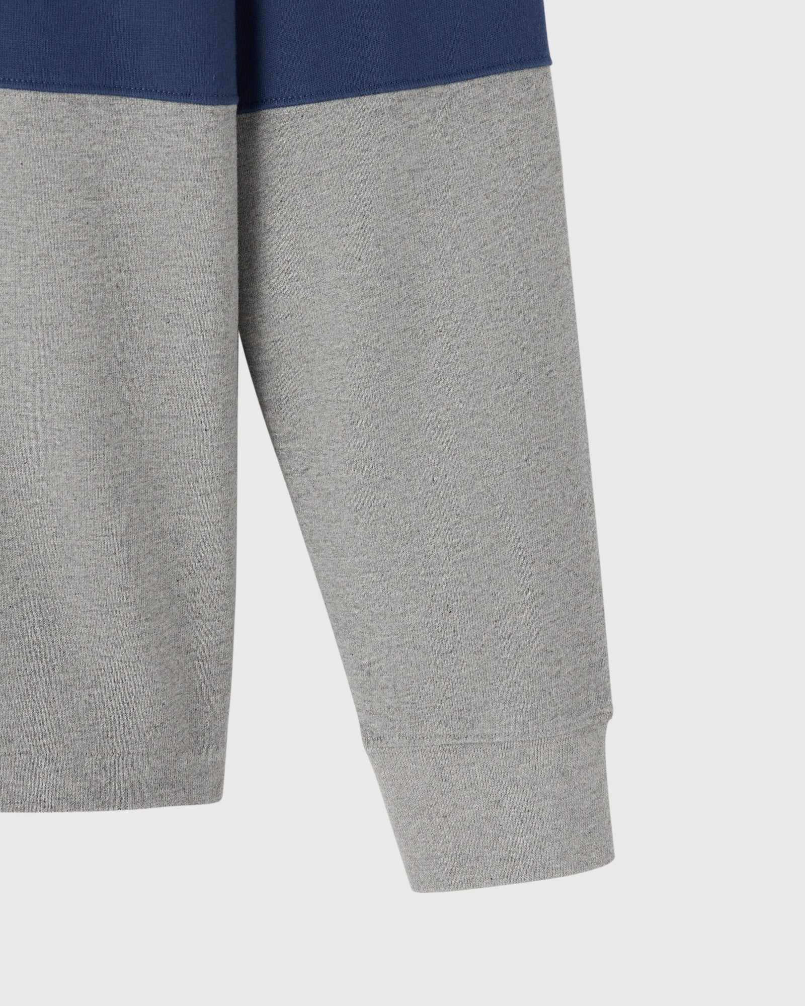 Mens | Color Block Rugby Polo | Heather Grey