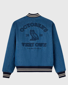 Denim Varsity Jacket - Rinse Wash