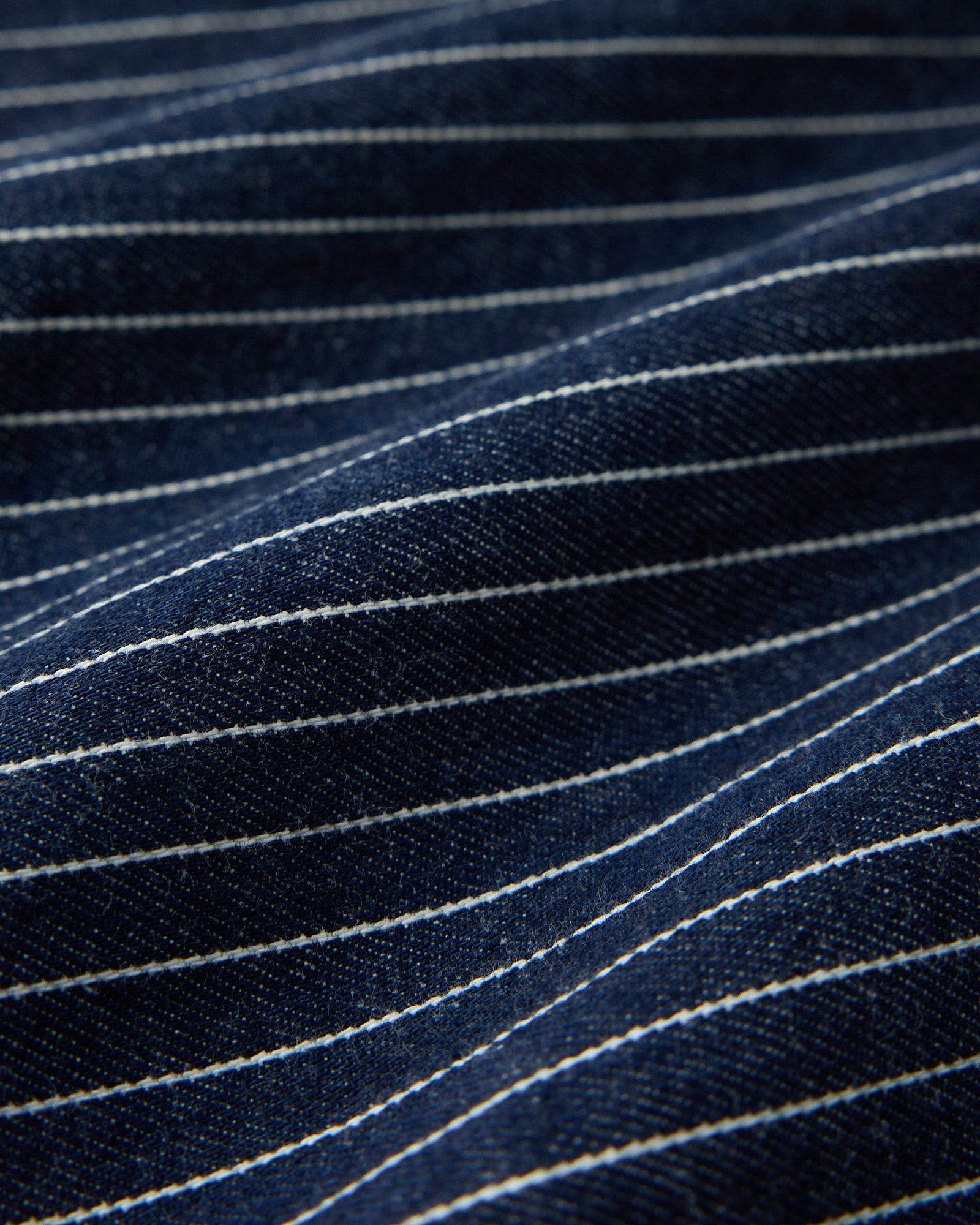 Mens | Pinstripe Denim Painter's Pant | Washed Indigo