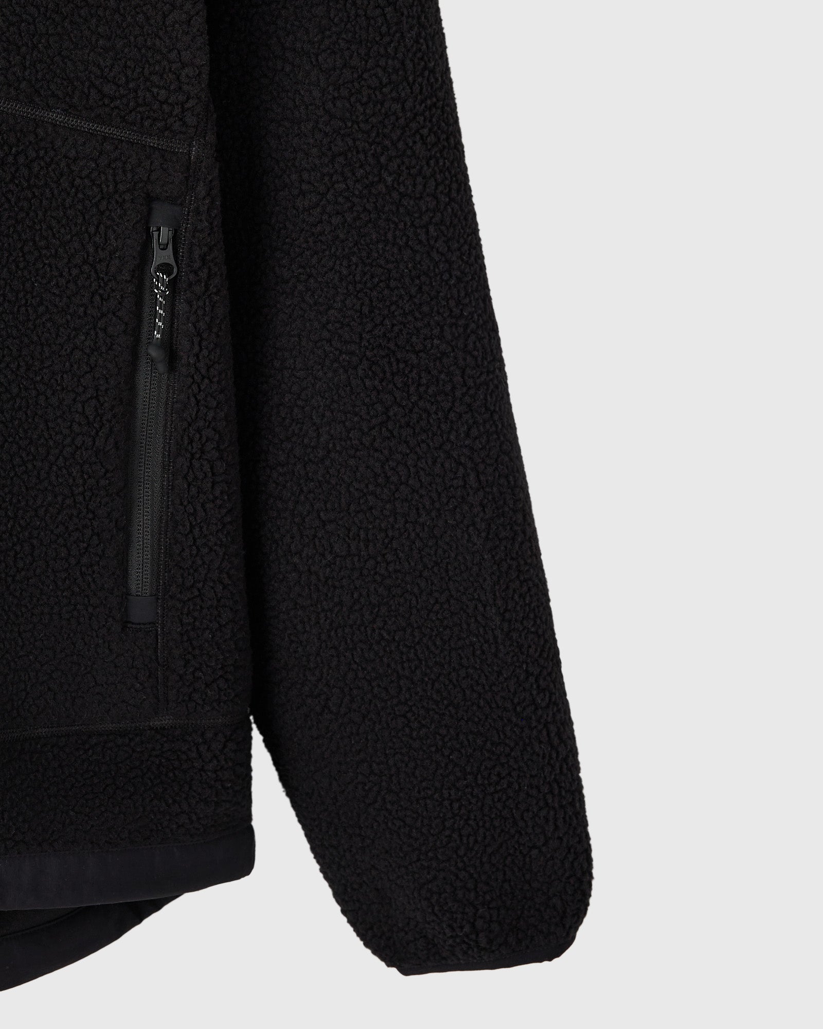 Balaclava Sherpa Hoodie - Black