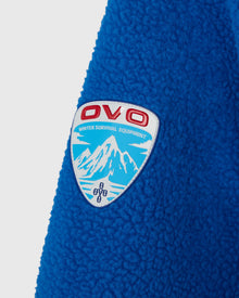 Balaclava Sherpa Hoodie - Blue Shock