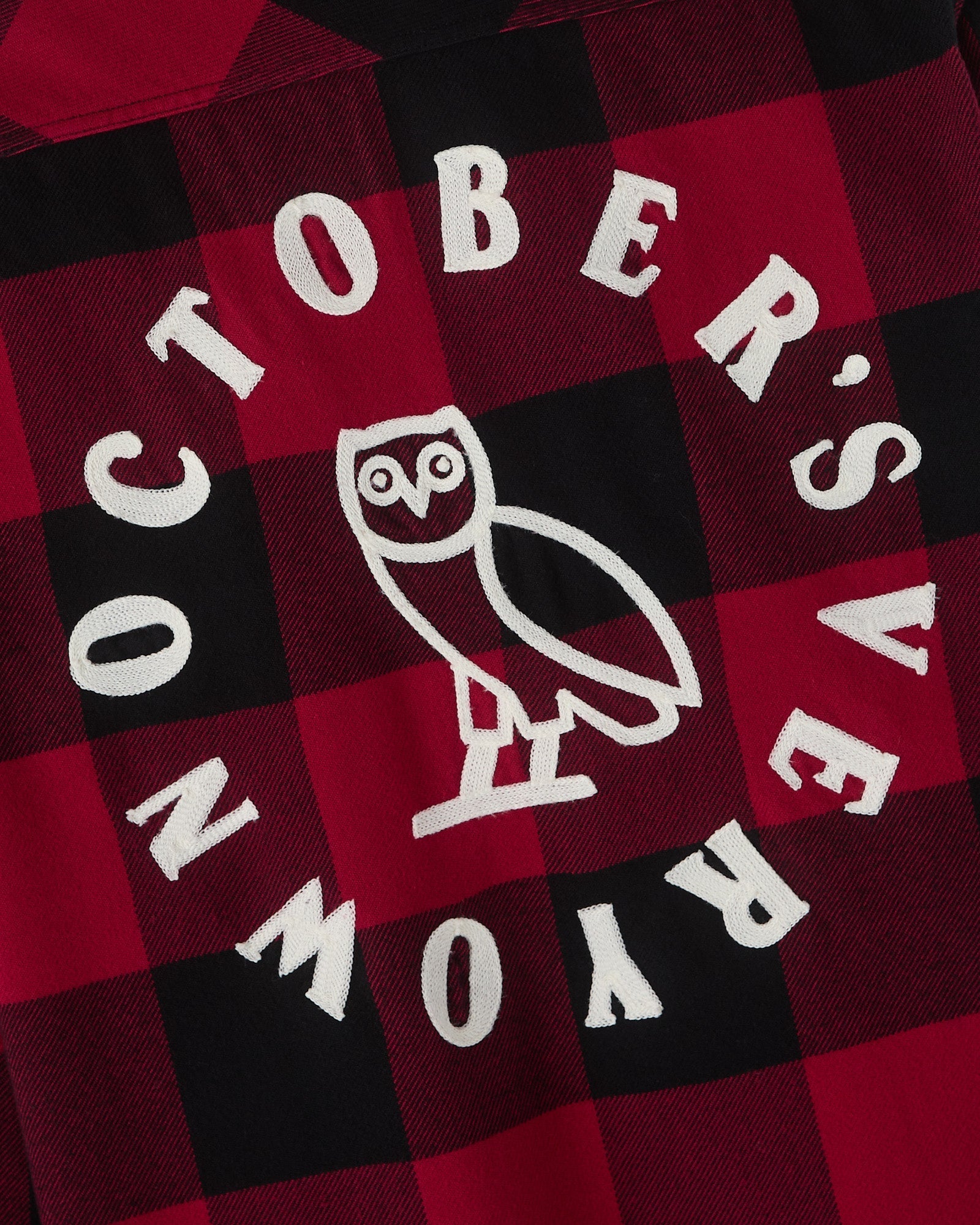 Plaid Flannel Shirt - Deep Red