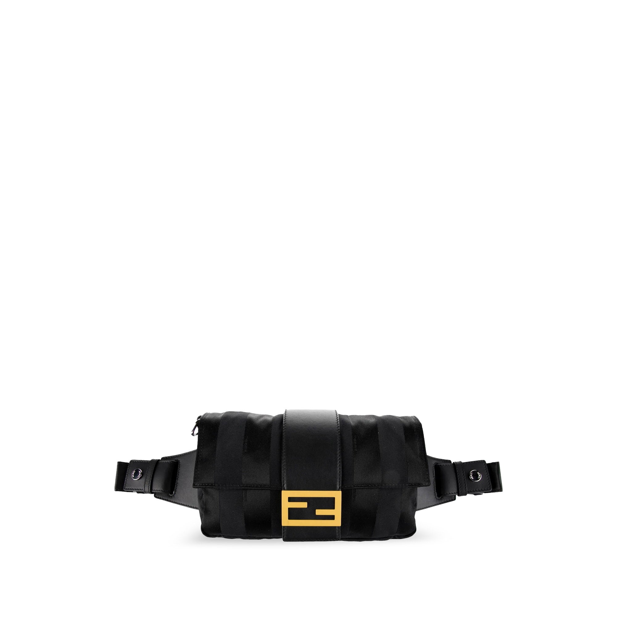 Fendi Pre-Owned Stripes Convertible Baguette | Women | Black