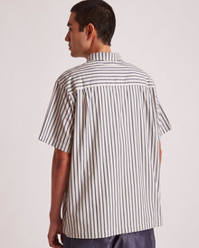 Ivory | Bruce Striped Work Shirt