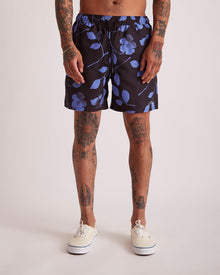 Black Print | Timothy Floral Impressions Swim Shorts