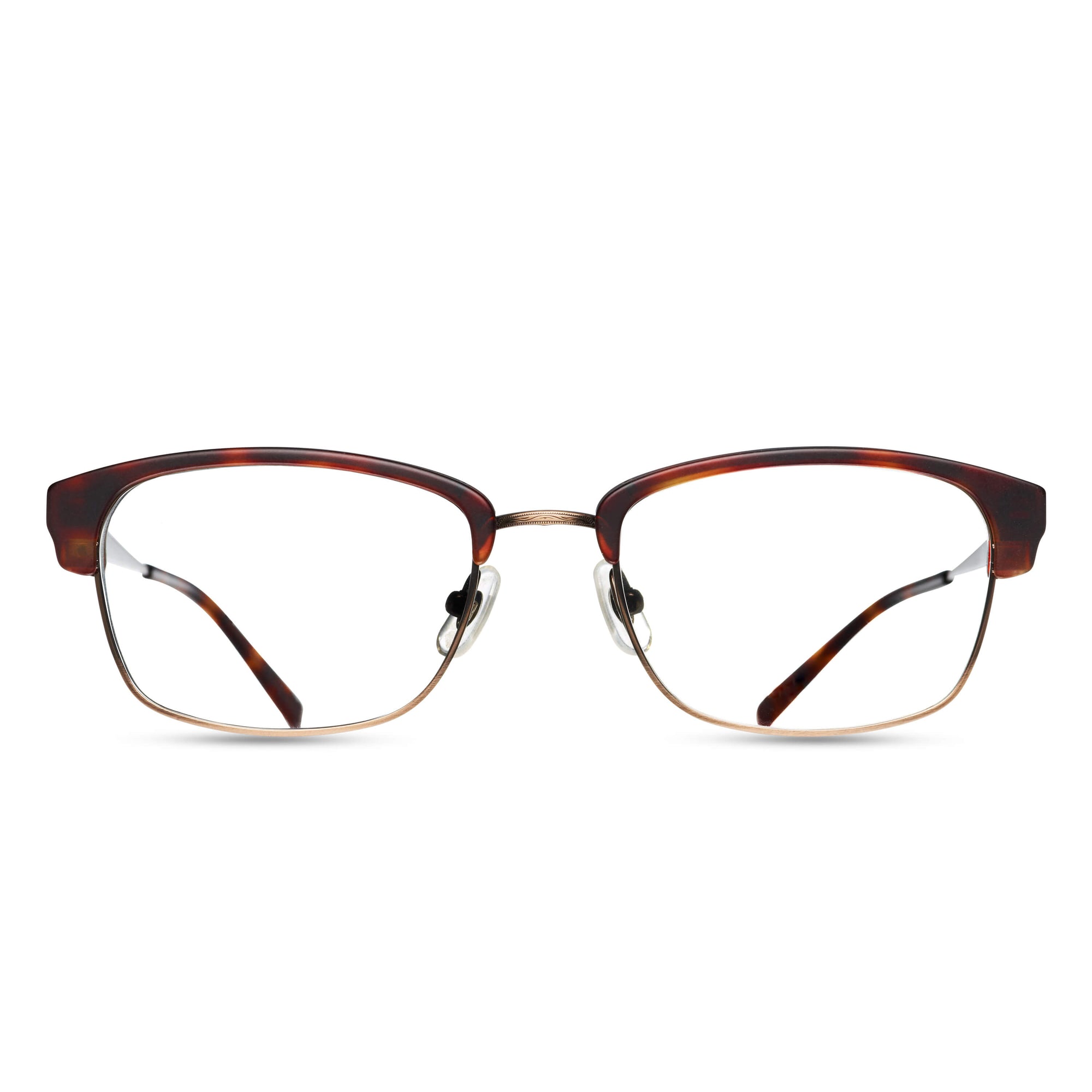 M3022 Square Optical | Brushed Dark Brown | Clear Lens | 52MM
